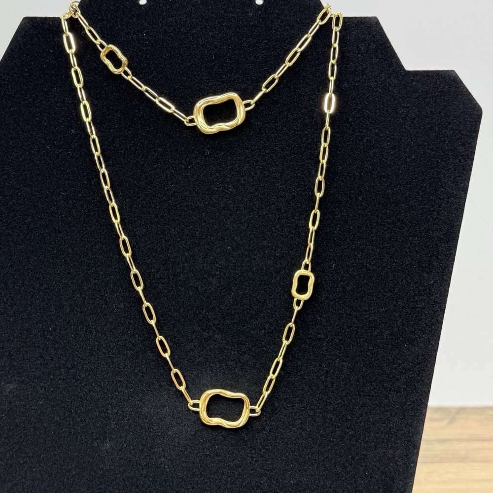 SLIDE JEWELRY 18K Gold Plated Necklace & Bracelet Set‎ Adjustable Zirconia - Picture 6 of 16